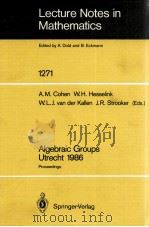 LECTURE NOTES IN MATHEMATICS 1271: ALGEBRAIC GROUPS UTRECHT 1986   1987  PDF电子版封面  3540182349;0387182349   