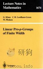 LINEAR PRO-P-GROUPS OF FINITE WIDTH   1997  PDF电子版封面  9783540636434   