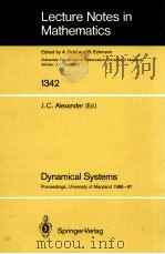 LECTURE NOTES IN MATHEMATICS 1342: DYNAMICAL SYSTEMS（1988 PDF版）