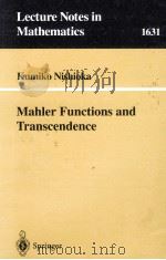 MAHLER FUNCTIONS AND TRANSCENDENCE   1996  PDF电子版封面  9783540614722   