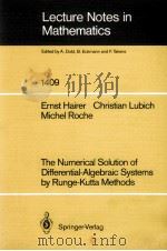 LECTURE NOTES IN MATHEMATICS 1409: THE NUMERICAL SOLUTION OF DIFFERENTIAL ALGEBRAIC SYSTEMS BY RUNGE（1989 PDF版）