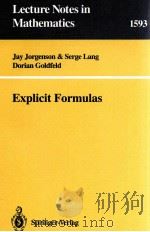 EXPLICIT FORMULAS   1994  PDF电子版封面  9783540586739   
