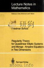 LECTURE NOTES IN MATHEMATICS 1445: REGULARITY THEORY FOR QUASILINEAR ELLIPTIC SYSTEMS AND MONGE-AMPE   1990  PDF电子版封面  3540531033;087531033   