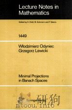 LECTURE NOTES IN MATHEMATICS 1449: MINIMAL PROJECTIONS IN BANACH SPACES   1990  PDF电子版封面  3540531971;0387531971   