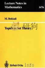 LECTURE NOTES IN MATHEMATICS 1476: TOPICS IN SET THEORY   1991  PDF电子版封面  3540541217;0387541217   