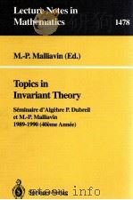 LECTURE NOTES IN MATHEMATICS 1478: TOPICS IN INVARIANT THEORY（1991 PDF版）