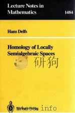 LECTURE NOTES IN MATHEMATICS 1484: HOMOLOGY OF LOCALLY SEMIALGEBRAIC SPACES（1991 PDF版）