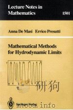MATHEMATICAL METHODS FOR HYDRODYNAMIC LIMITS（1991 PDF版）