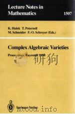 COMPLEX ALGEBRAIC VARIETIES   1992  PDF电子版封面  3540552359;0387552359   