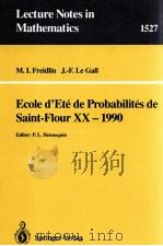 ECOLE D' ETE' DE PROBABILITE'S DE SAINT-FLOUR XX-1990   1992  PDF电子版封面  3540562508;0387562508   