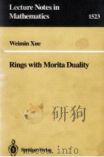 RINGS WITH MORITA DUALITY   1992  PDF电子版封面  3540557709;0387557709   