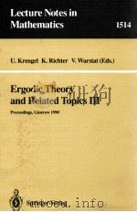 ERGODIC THEORY AND RELATED TOPICS III（1992 PDF版）