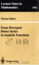 FROM DIVERGENT POWER SERRIES TO ANALYTIC FUNCTIONS（1994 PDF版）