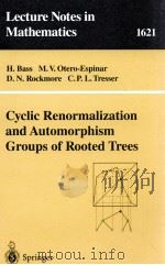 CYCLIC RENORMALIZATION AND AUTOMORPHISM GROUPS OF ROOTED TREES（1996 PDF版）