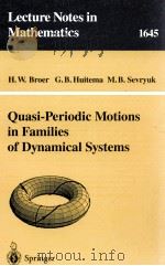 QUASI-PERIODIC MOTIONS IN FAMILIES OF DYNAMICAL SYSTEMS（1996 PDF版）