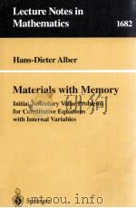 MATERIALS WITH MEMORY   1998  PDF电子版封面  9783540640660   