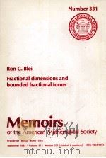 FRACTIONAL DIMENSIONS AND BOUNDED FRACTIONAL FORMS（1985 PDF版）