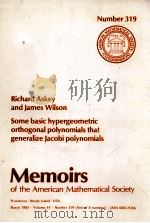 SOME BASIC HYPERGEOMETRIC ORTHOGONAL POLYNOMIALS THAT GENERALIZE JACOBI POLYNOMIALS（1985 PDF版）