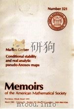 CONDITIONAL STABILITY AND REAL ANALYTIC PSEUDO-ANOSOV MAPS   1985  PDF电子版封面     