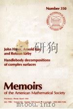 HANDLEBODY DECOMPOSITIONS OF COMPLEX SURFACES   1986  PDF电子版封面     