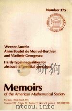 HARDY TYPE INEQUALITIES FOR ABSTRACT DIFFERENTIAL OPERATORS   1987  PDF电子版封面     