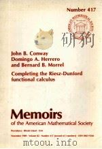 COMPLETING THE RIESZ-DUNFORD FUNCTIONAL CALCULUS   1989  PDF电子版封面     