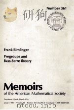 PREGROUPS AND BASS-SERRE THEORY   1987  PDF电子版封面  082182421X   