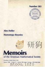 HOMOTOP[Y THEORIES   1988  PDF电子版封面  0821824465   