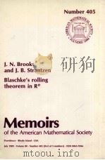BLASCHKE'S ROLLING THEOREM IN RN   1989  PDF电子版封面  082182466X   