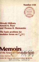 THE BASIS PROBLEM FOR MODULAR FORMS ON г0 (N)   1989  PDF电子版封面  0821824813   