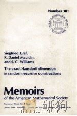 THE EXACT HAUSDORFF DIMENSION IN RANDOM RECURSIVE CONSTRUCTIONS   1988  PDF电子版封面  0821824449   