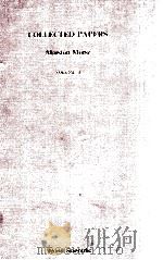 COLLECTED PAPERS MARSTON MORSE VOLUME 1（1987 PDF版）