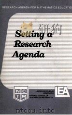 SETTING A RESEARCH AGENDA   1990  PDF电子版封面  0873532694;0805803556;0873532562   