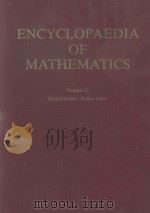 ENCYCLOPAEDIA OF MATHEMATICS VOLUME 10 SUBJECT INDEX - AUTHOR INDEX   1994  PDF电子版封面  1556080107;1556080093   