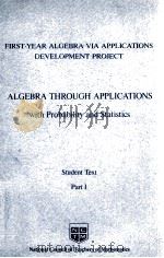 ALGEBRA THROUGH APPLICATIONS PART I   1980  PDF电子版封面  0873531345;0873531353;0873531361   