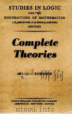 COMPLETE THEORIES   1977  PDF电子版封面  0720406900   