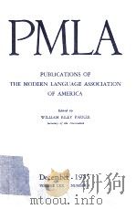 PUBLICATIONS OF THE MODERN LANGUAGE ASSOCIATION OF AMERICA VOLUME 70 NUMBER 5   1955  PDF电子版封面     