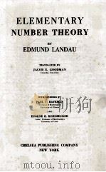 ELEMENTARY NUMBER THEORY（1966 PDF版）