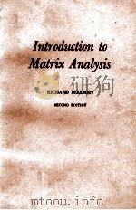 INTRODUCTION TO MATRIX ANALYSIS（1970 PDF版）
