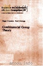COMBINATORIAL GROUP THEORY   1970  PDF电子版封面  3540076425;0387076425   