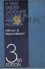 A FIRST UNDER- GRADUATE COURSE IN ABSTRACT ALGEBRA 3RD EDITION   1983  PDF电子版封面  0534011950   