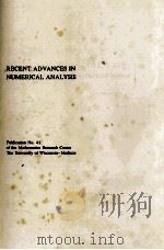 RECENT ADVANCES IN NUMERICAL ANALYSIS（1978 PDF版）