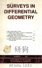 SURVEYSIN DIFFERENTIAL GEOMETRY   1991  PDF电子版封面  0821801686   