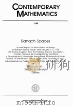 CONTEMPORARY MATHEMATICS 144 BANACH SPACES   1993  PDF电子版封面  0821851578   
