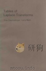 TABLES OF LAPLACE TRANSFORMS（1973 PDF版）