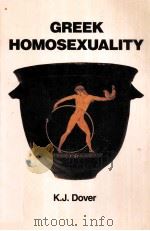 GREEK HOMOSEXUALITY   1989  PDF电子版封面  0674362705   