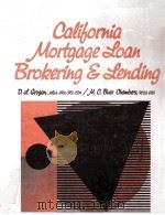 CALIFORNIA MORTGAGE LOAN BROKERING & LENDING   1998  PDF电子版封面  0133750078   