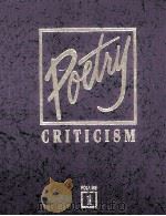 Poetry Criticism Volume 1（1991 PDF版）