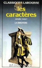 Les caracteres     PDF电子版封面     