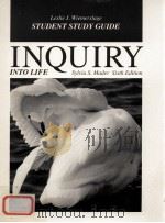 STUDENT STUDY GUIDE INQUIRY INTO LIFE SIXTH EDITION   1991  PDF电子版封面  0697102025   